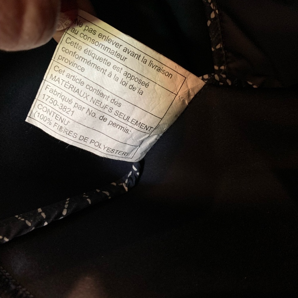 LULULEMON Cardigan and Again Starburst Navy & White Quilted Jacket Size 10 - Picture 7 of 9